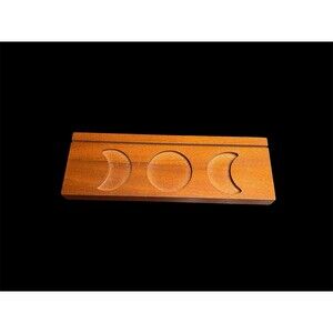 Modern Wooden Tarot Cards Stand Triple Moon Phases Altar Holder for Meditation
